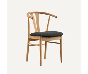 Miias Dining Room Chair Oak | Everest Graphite - Sav & Økse