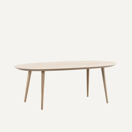 Tomrer Coffee Table Oval | Oak Whitewash