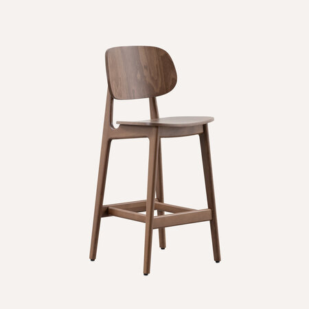 Sinni Counter Barstoel | Walnoot Gekleurd Sinni Counter Barstoel | Walnoot Gekleurd