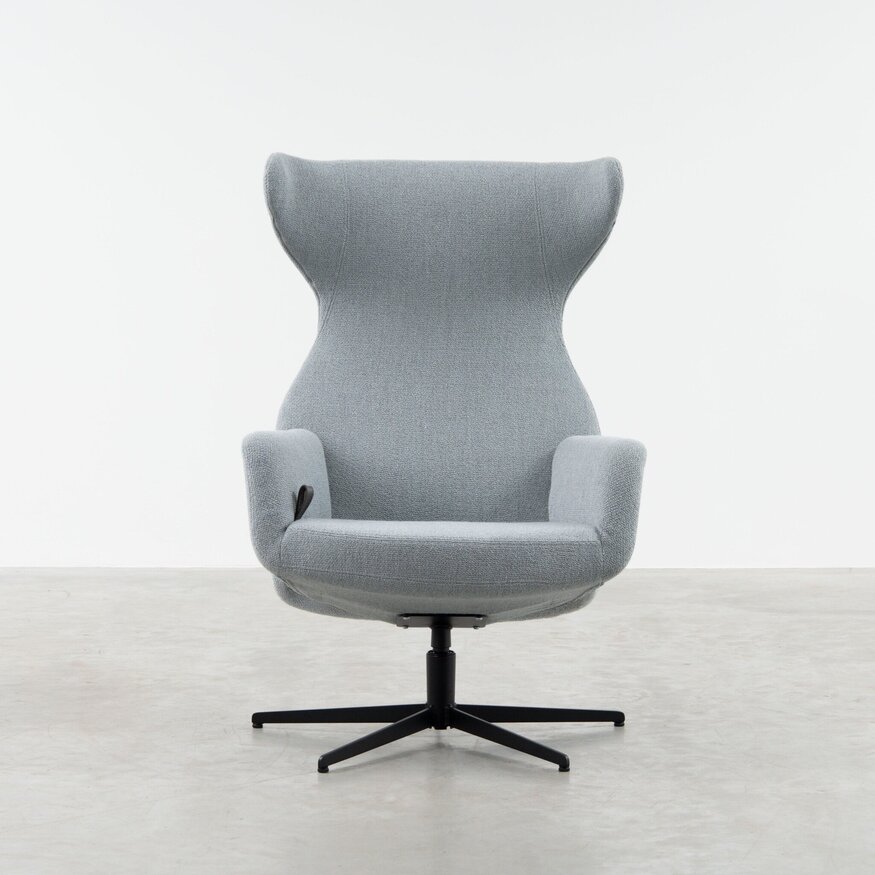 Scandinavische Relaxfauteuil Aksel Turquoise