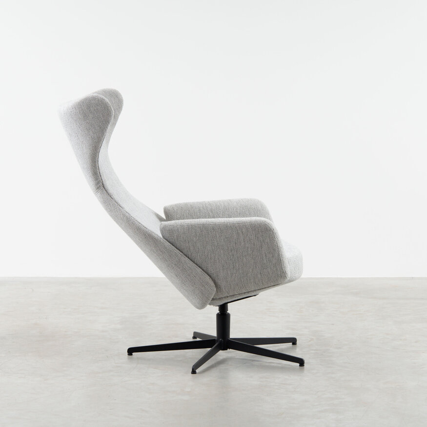 Scandinavische Relaxfauteuil Aksel Lichtgrijs