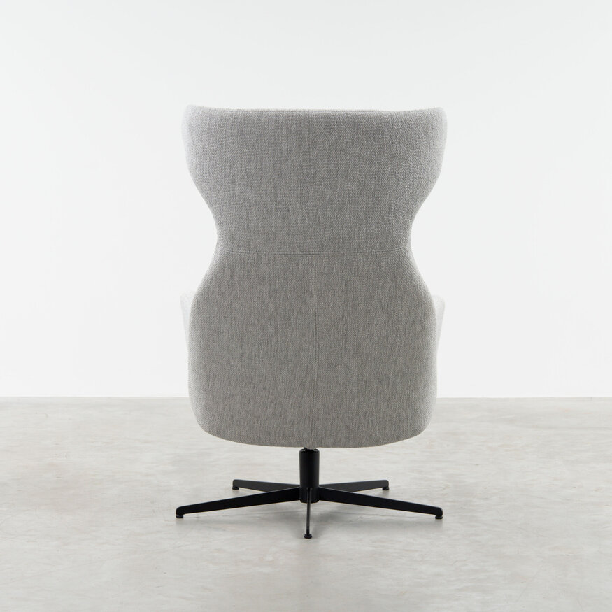 Scandinavische Relaxfauteuil Aksel Lichtgrijs