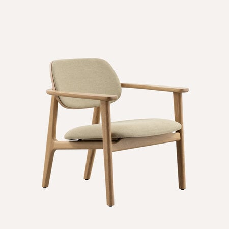 Sinni Lounge Met Arm Eiken | Sand