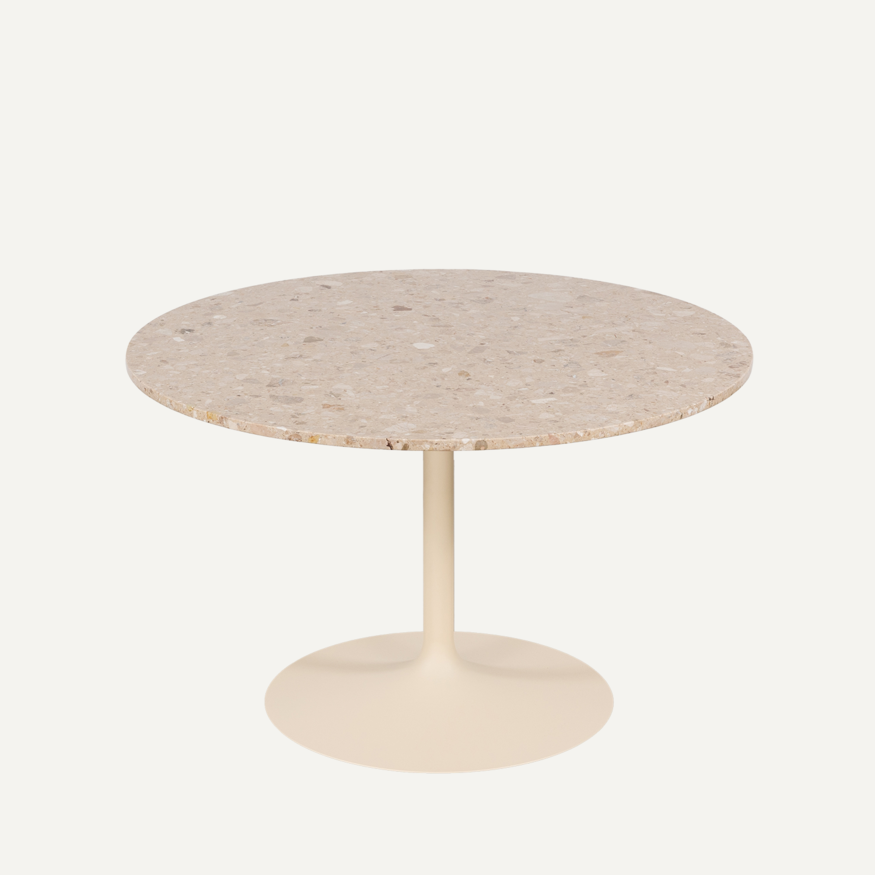 Tinne Tafel met Rond Composiet Blad Tinne Tafel met Rond Composiet Blad