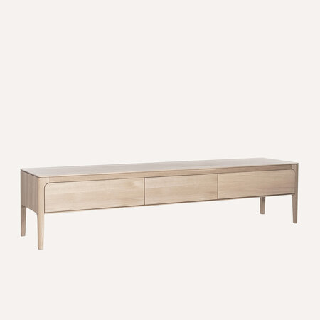 Rikke TV Cabinet 3 Drawers 200 cm | Oak Whitewash Rikke TV Cabinet 3 Drawers 200 cm | Oak Whitewash