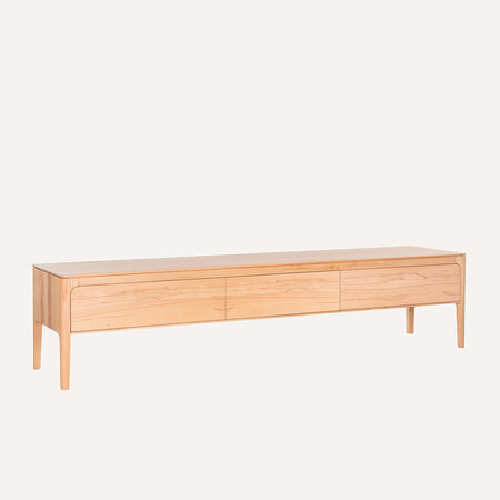 Rikke TV Cabinet 3 Lades 200 cm | Beech Rikke TV Cabinet 3 Lades 200 cm | Beech