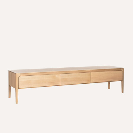 Rikke TV Cabinet 3 Drawers 200 cm| Oak