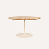 Tinne Tafel met Rond Houten Blad