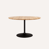 Tinne Tafel met Rond Houten Blad