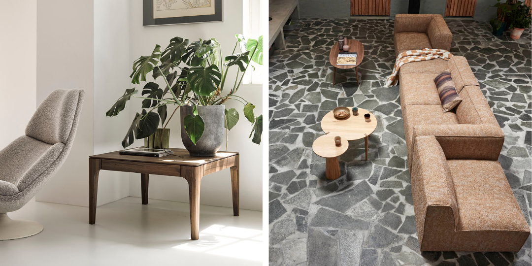 Salontafels Rikke rechthoek, Tomrer ovaal, Olfi en Sød