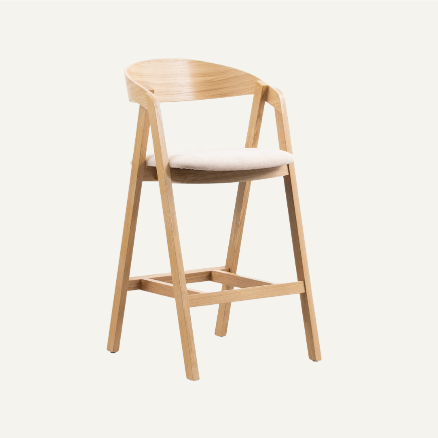 Houten Counter Barstoel Edske Sav & Økse Houten Counter Barstoel Edske