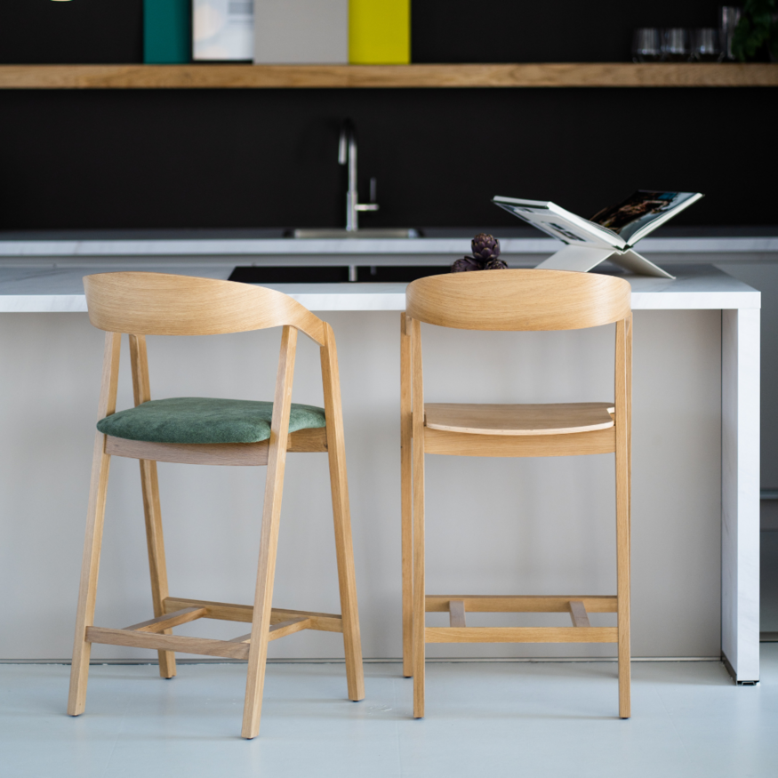 Houten Counter Barstoel Edske Sav & Økse Houten Counter Barstoel Edske
