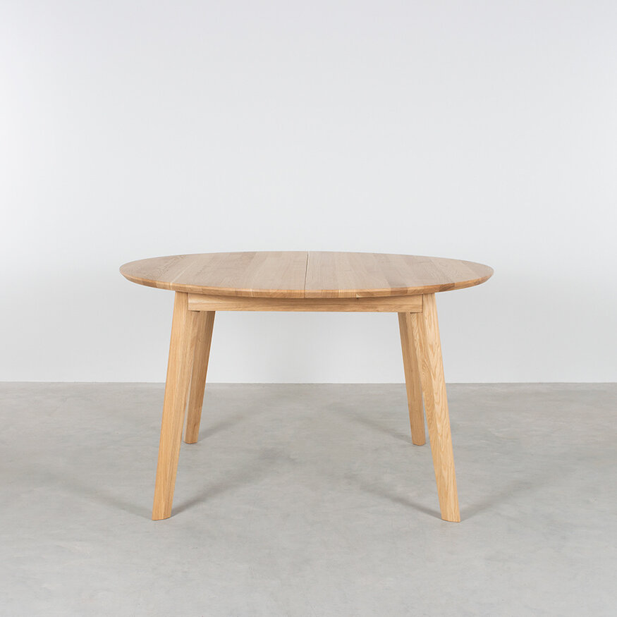 Sav & Økse Ronde uitschuifbare tafel Nonne Ø130+(1x50)