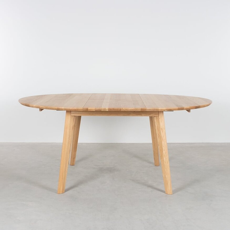 Sav & Økse Ronde uitschuifbare tafel Nonne Ø120+(1x50)