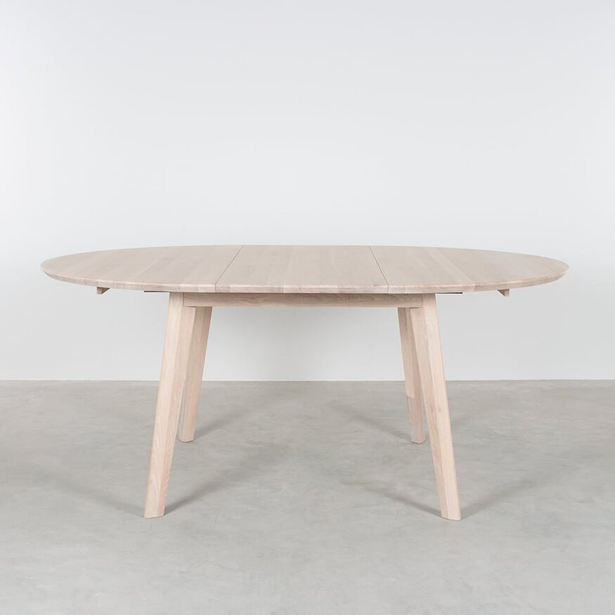 Ronde uitschuifbare tafel Nonne Ø120+(1x50) Sav & Økse Ronde uitschuifbare tafel Nonne Ø120+(1x50)