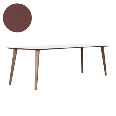 Tomrer Tafel 220x90 | Walnoot met Rosso Jaipur Fenix Tomrer Tafel 220x90 | Walnoot met Rosso Jaipur Fenix