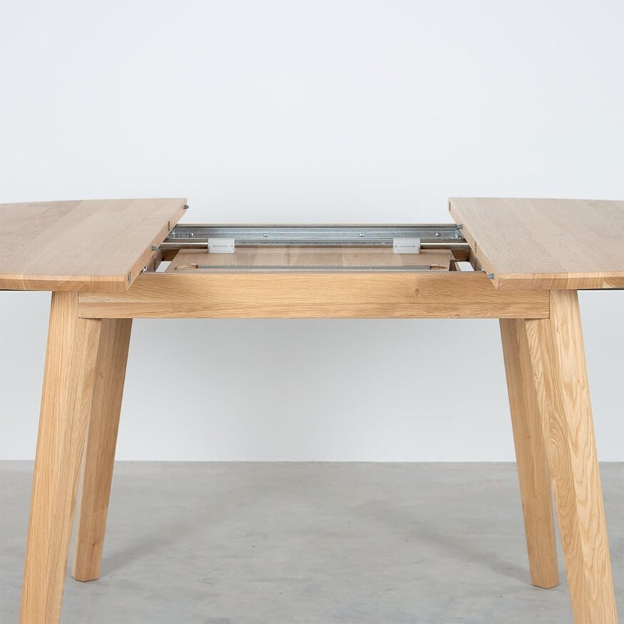 Sav & Økse Round extentable table Nonne Ø130+(1x60)