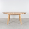 Sav & Økse Ronde uitschuifbare tafel Nonne Ø130+(1x60)