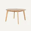 Sav & Økse Round extentable table Nonne Ø130+(1x50)