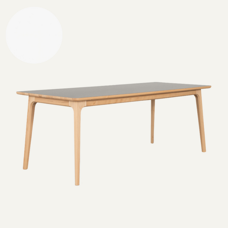 Fjerre Table 140x90 | Beech with Bianco Male Fenix