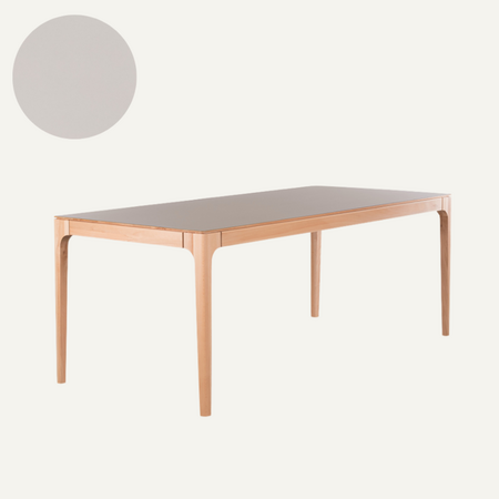Rikke Table 160x80 | Beech with Beige Arizona Fenix
