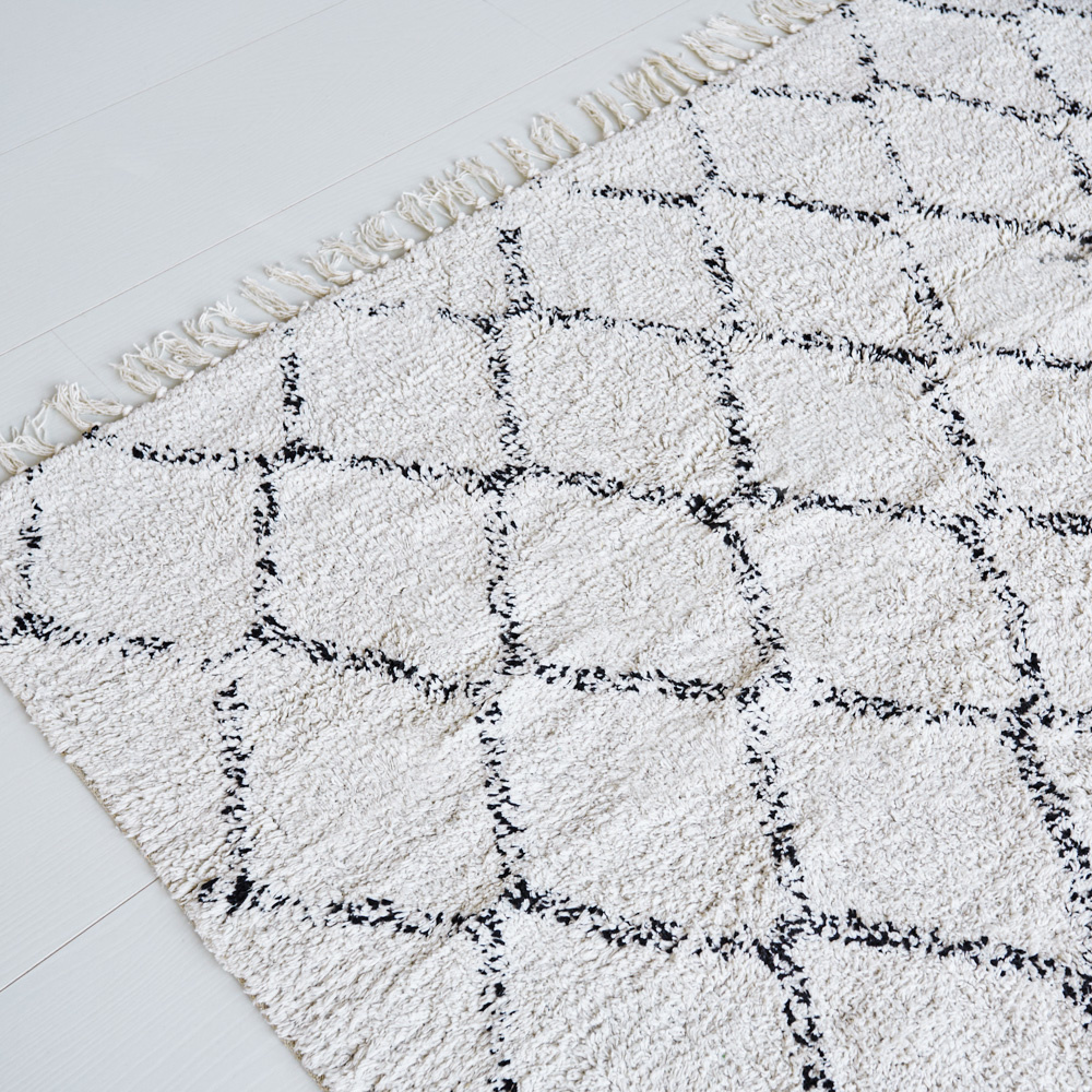 Teppich 180x240 Cm 3D Geometrie Muster - Kaschmirimitat Mit Anti-Rutsch Rücken