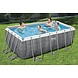 Bestway Zwembad power steel set rechthoek rotan - 412cm x 201cm x 122cm Bestway Zwembad power steel set rechthoek rotan - 412cm x 201cm x 122cm