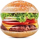 Intex Hamburger luchtbed - 145cm x 142cm Intex Hamburger luchtbed - 145cm x 142cm