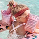Swim Essentials Zwembandjes luipaard rose goud - 15cm x 19cm Swim Essentials Zwembandjes luipaard rose goud - 15cm x 19cm
