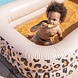 Swim Essentials Vierkant zwembad luipaard beige - 211cm x 132cm x 46cm Swim Essentials Vierkant zwembad luipaard beige - 211cm x 132cm x 46cm