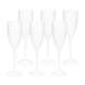Fjesta Kunststof champagneglazen - 15cl - Wit - 6 stuks Fjesta Kunststof champagneglazen - 15cl - Wit - 6 stuks
