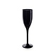 Fjesta Kunststof champagneglazen - 15cl - Zwart - 6 stuks Fjesta Kunststof champagneglazen - 15cl - Zwart - 6 stuks
