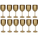 Fjesta Kunststof wijnglazen - 48cl - Goud - 12 stuks Fjesta Kunststof wijnglazen - 48cl - Goud - 12 stuks