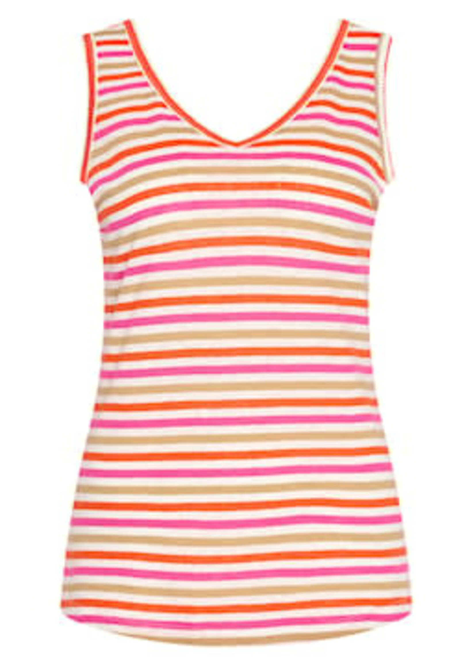 ZILCH ZILCH SINGLET REVERSIBLE MULTI STRIPE LOLLYPOP