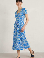SEASALT CORNWALL SEASALT  SS SEED PACKET DRESS SEABED COLLAGE SEA BLUE