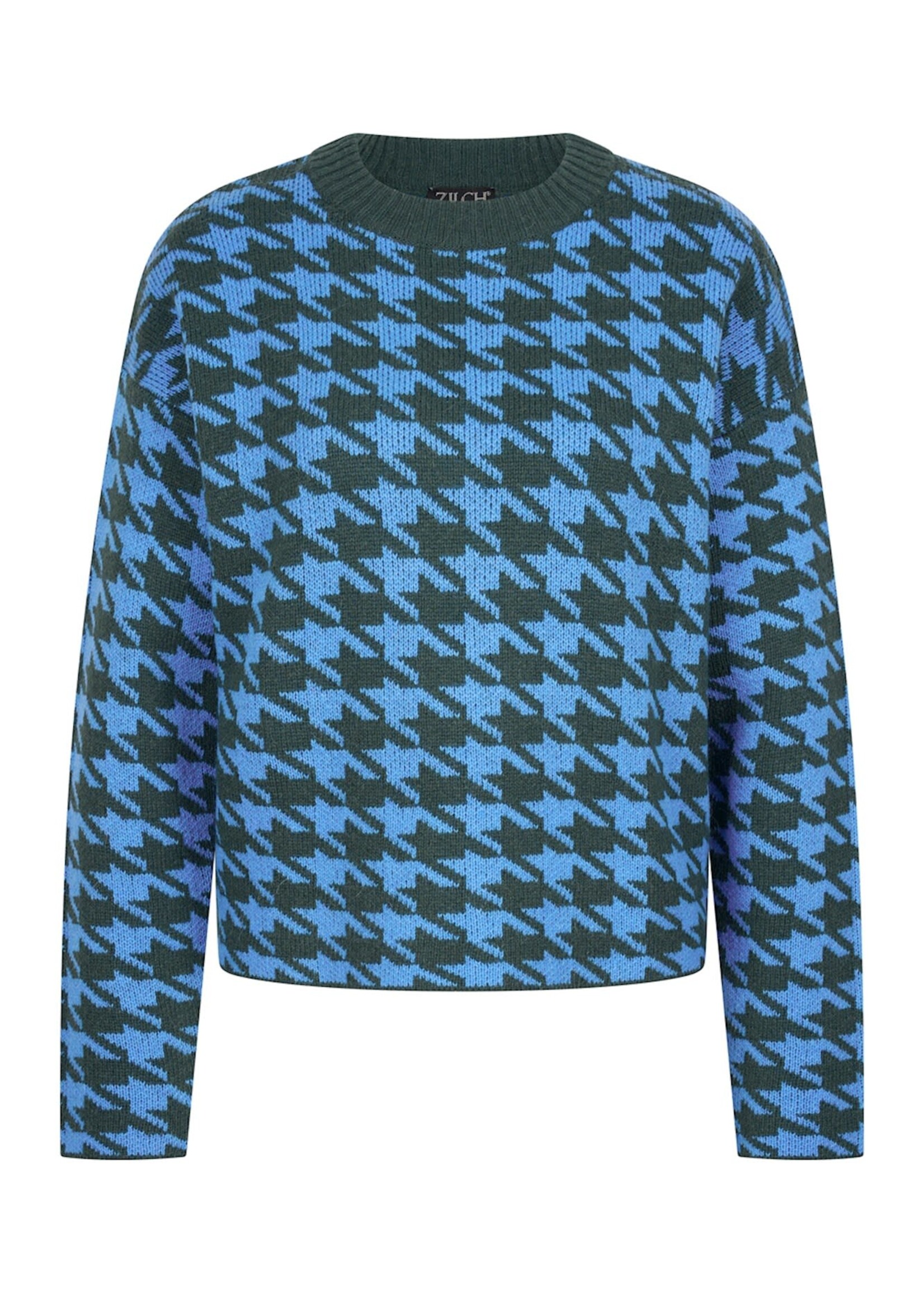 ZILCH ZILCH SWEATER PIED DE POULE JUNGLE