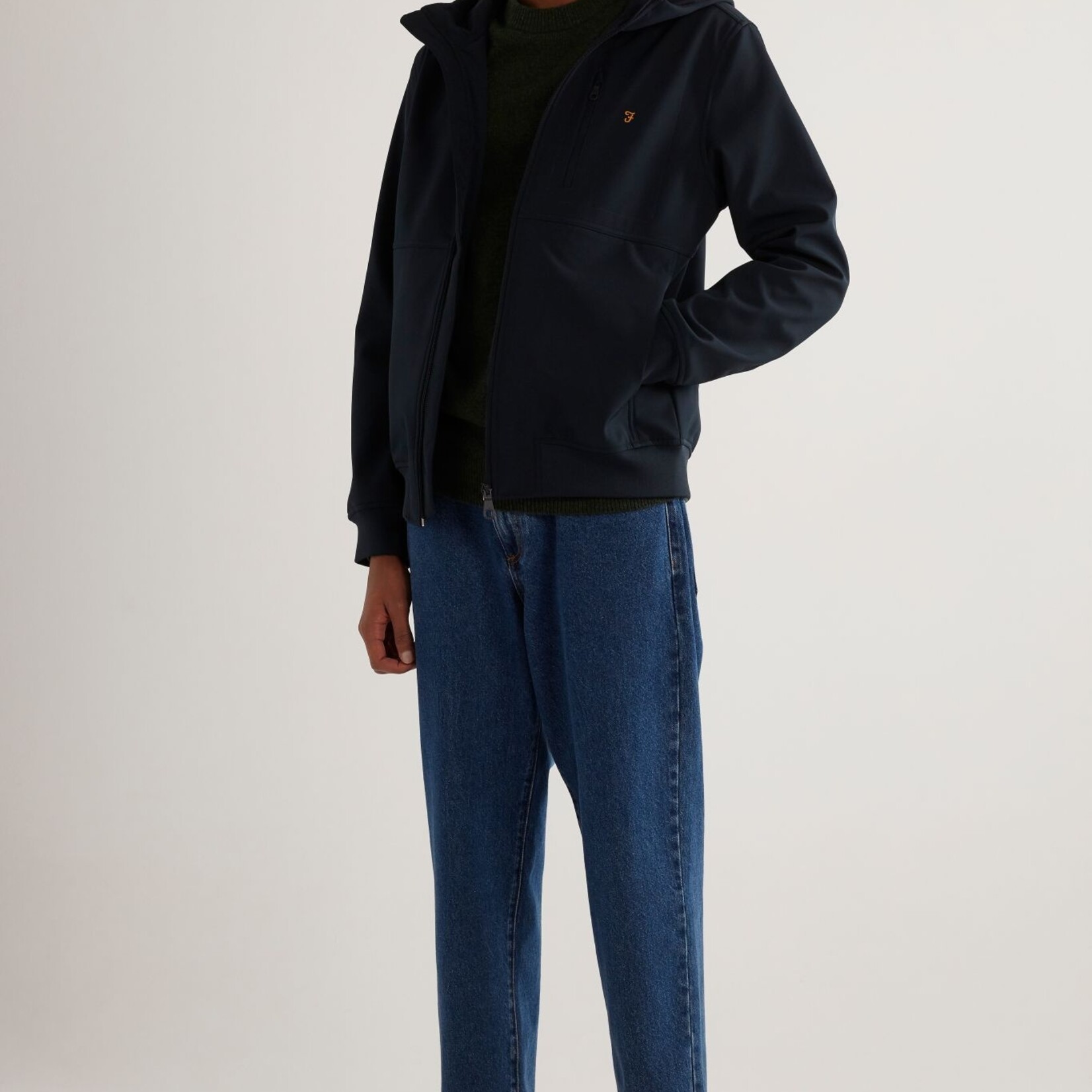 FARAH FARAH RUDD SOFTSHELL JACKET TRUE NAVY