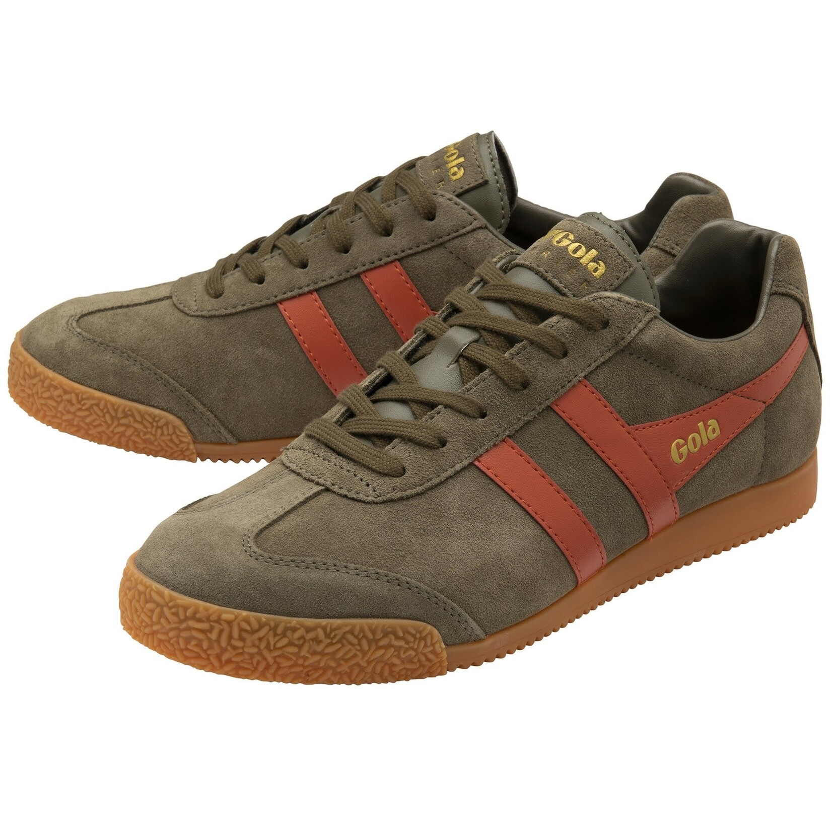 GOLA GOLA HARRIER SUEDE KHAKI ORANGE SPICE