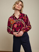 KING LOUIE KING LOUIE WINONA BLOUSE LOVECHILD CABERNET RED