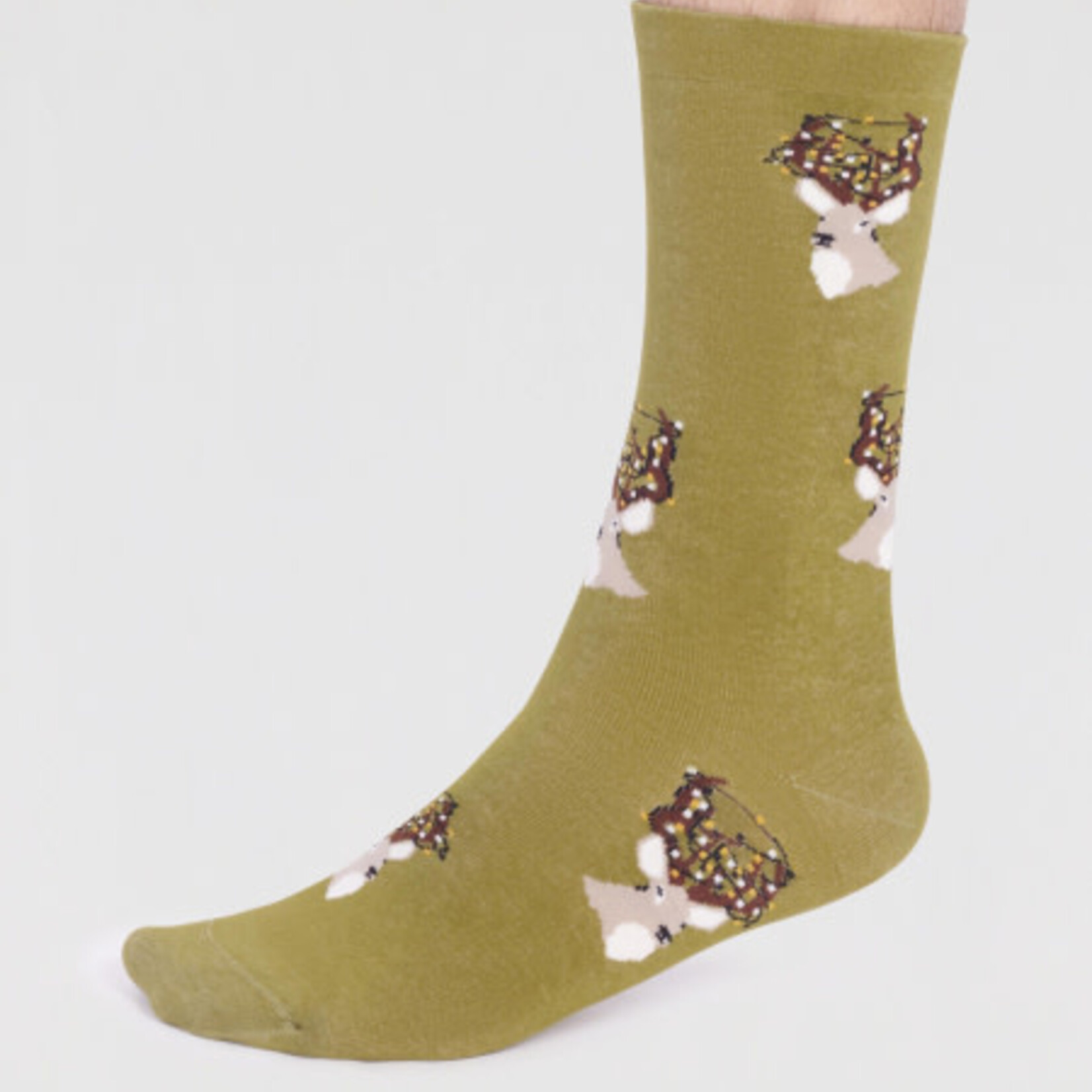 THOUGHT THOUGHT SOCKS CELYN ORGANIC COTTON CHTRISTMAS STAG SOCKS