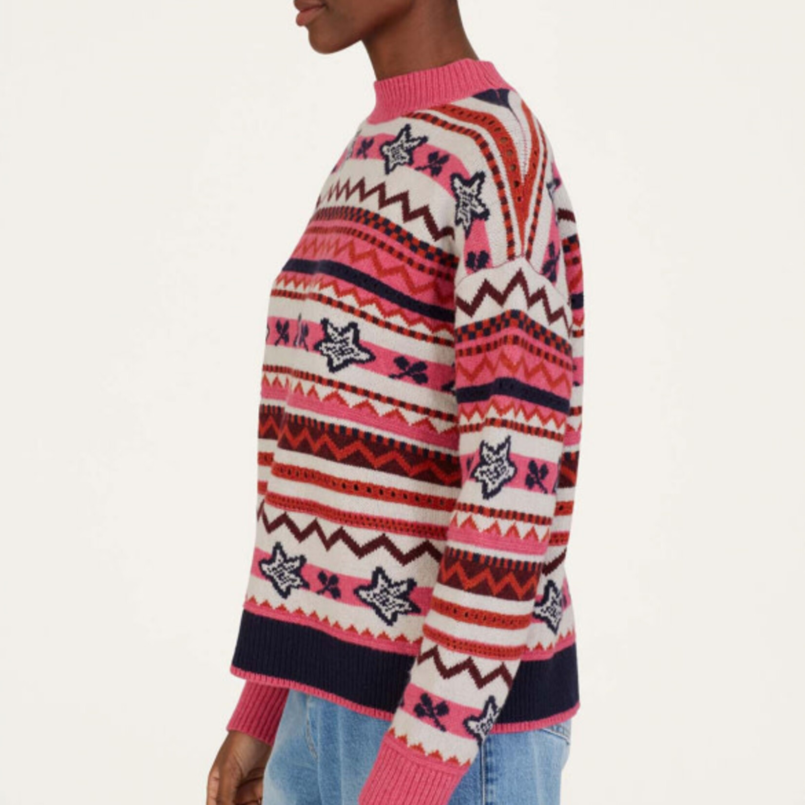 THOUGHT THOUGHT ERIN LAMBSWOOL FAIR ISLE JUMPER MULTI