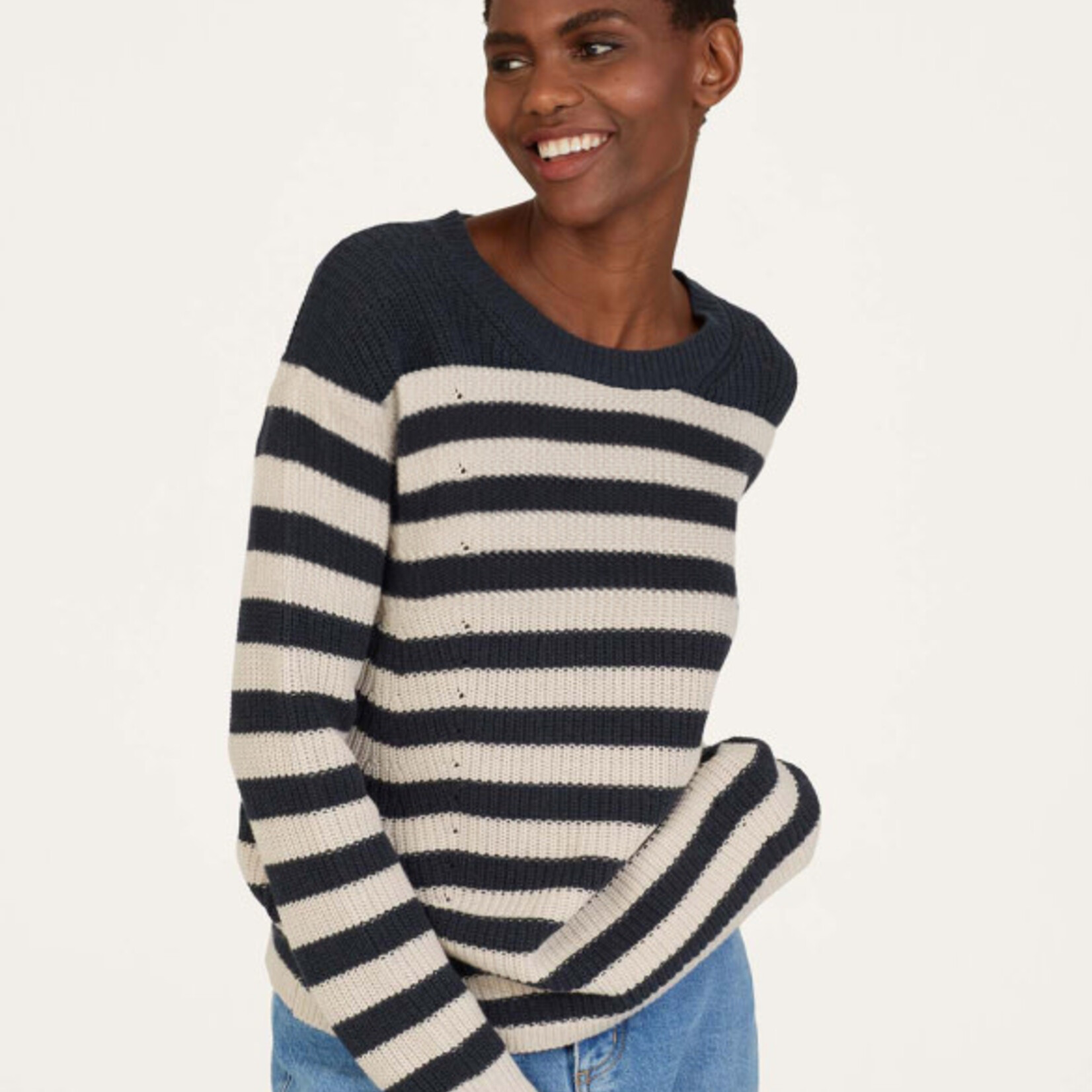 THOUGHT THOUGHT GIANNA ORGANIC COTTON STRIPES JUMPER