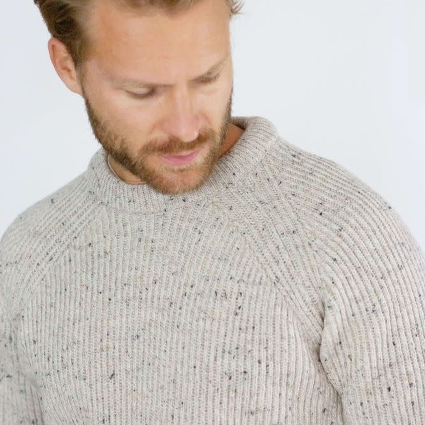 PEREGRINE PEREGRINE FORD CREW SWEATER OATMEAL