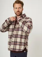 PEREGRINE PEREGRINE OAKHAM CHECK WOOL OVERSHIRT