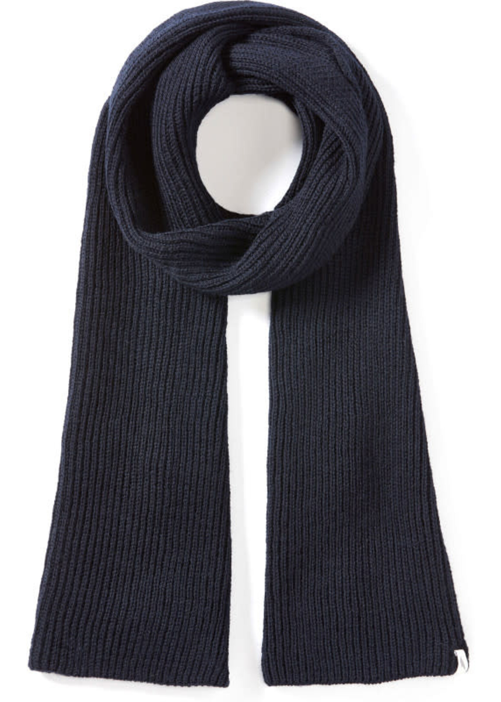 PEREGRINE PEREGRINE PORTER RIBBED SCARF NAVY