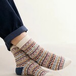 SEASALT CORNWALL SEASALT FAIR ISLE SOCKS WATER AVENS ARAN MULTI