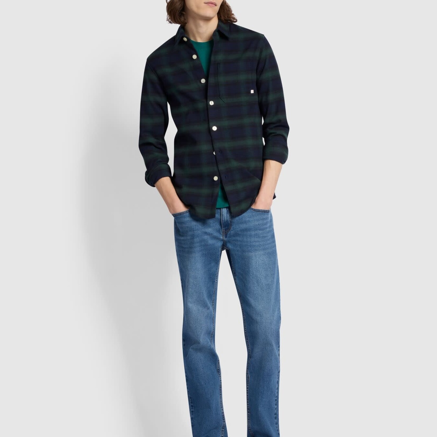 FARAH FARAH TOZZO LS CHECK WOODLAND PINE OVERSHIRT