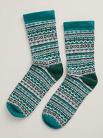 SEASALT CORNWALL SEASALT FAIR ISLE SOCKS WATER AVENS SEAWAY