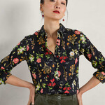 SEASALT CORNWALL SEASALT LARISSA SHIRT BOTANICAL COLLAGE ONYX