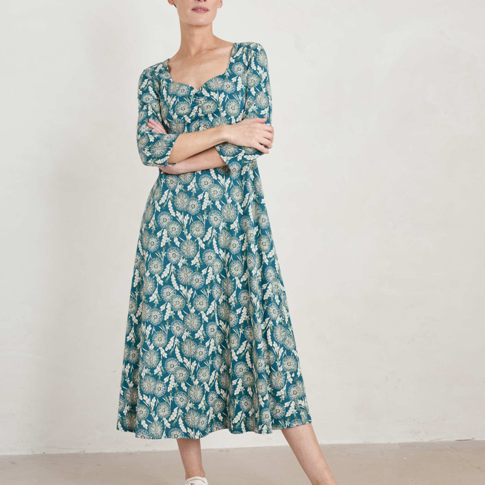 SEASALT CORNWALL SEASALT 3/4 SECRET COVE DRESS DANDELION SEED SEAWAY